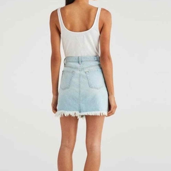 7 For All Mankind Pastel Rainbow Fringe Mini Skirt 27 - Picture 2 of 11